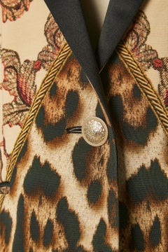 Printed single breasted tuxedo single-breasted jacket Just Cavalli