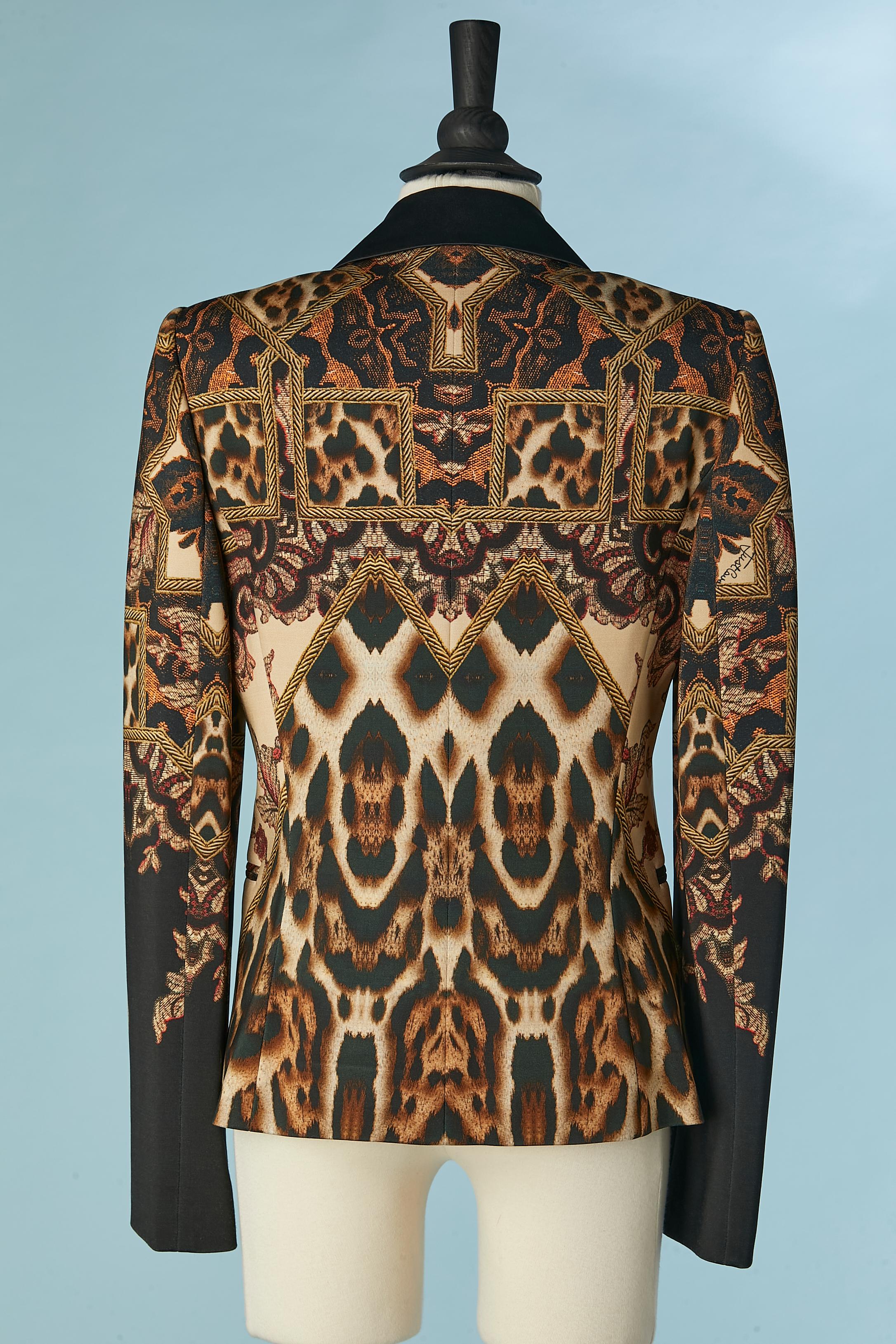 Printed single breasted tuxedo single-breasted jacket Just Cavalli  For Sale 2