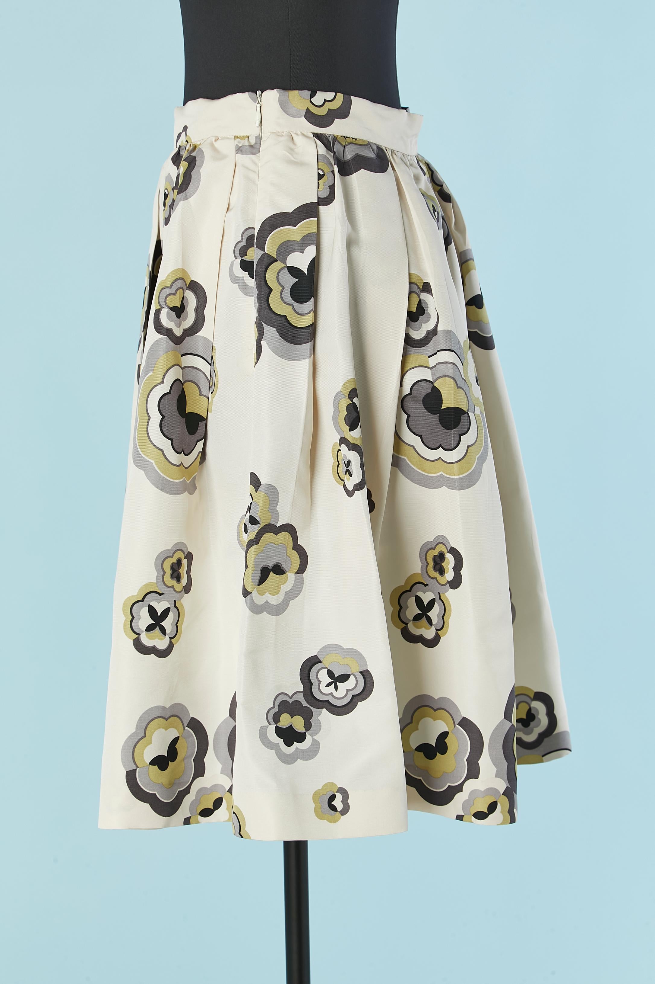 Beige Gonna stampata Miu Miu in vendita