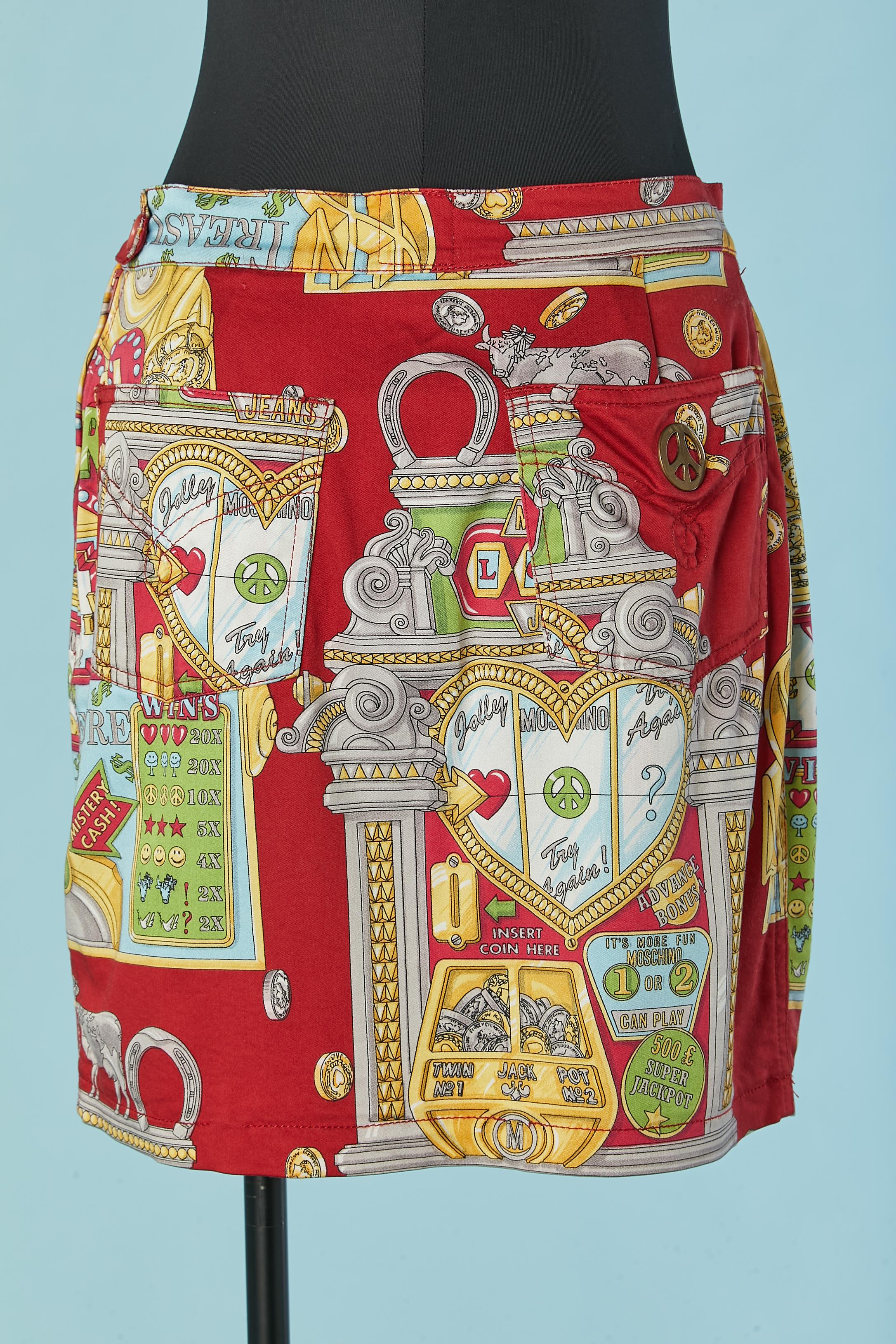 Printed skirt with 