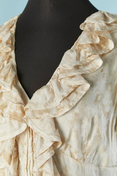 Abito senza maniche con ruches stampato JEAN-PAUL GAULTIER Jeans