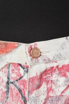 Printed stretch cotton jean Roberto Cavalli