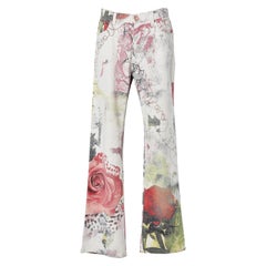 Printed stretch cotton jean Roberto Cavalli