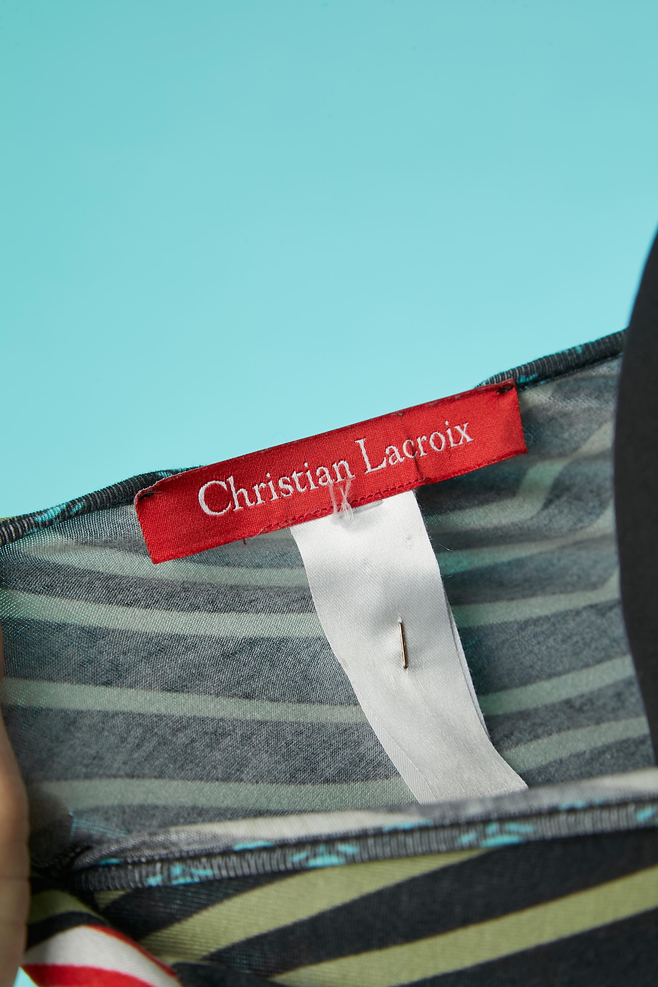 Abito in jersey stretch stampato Christian Lacroix in vendita 2