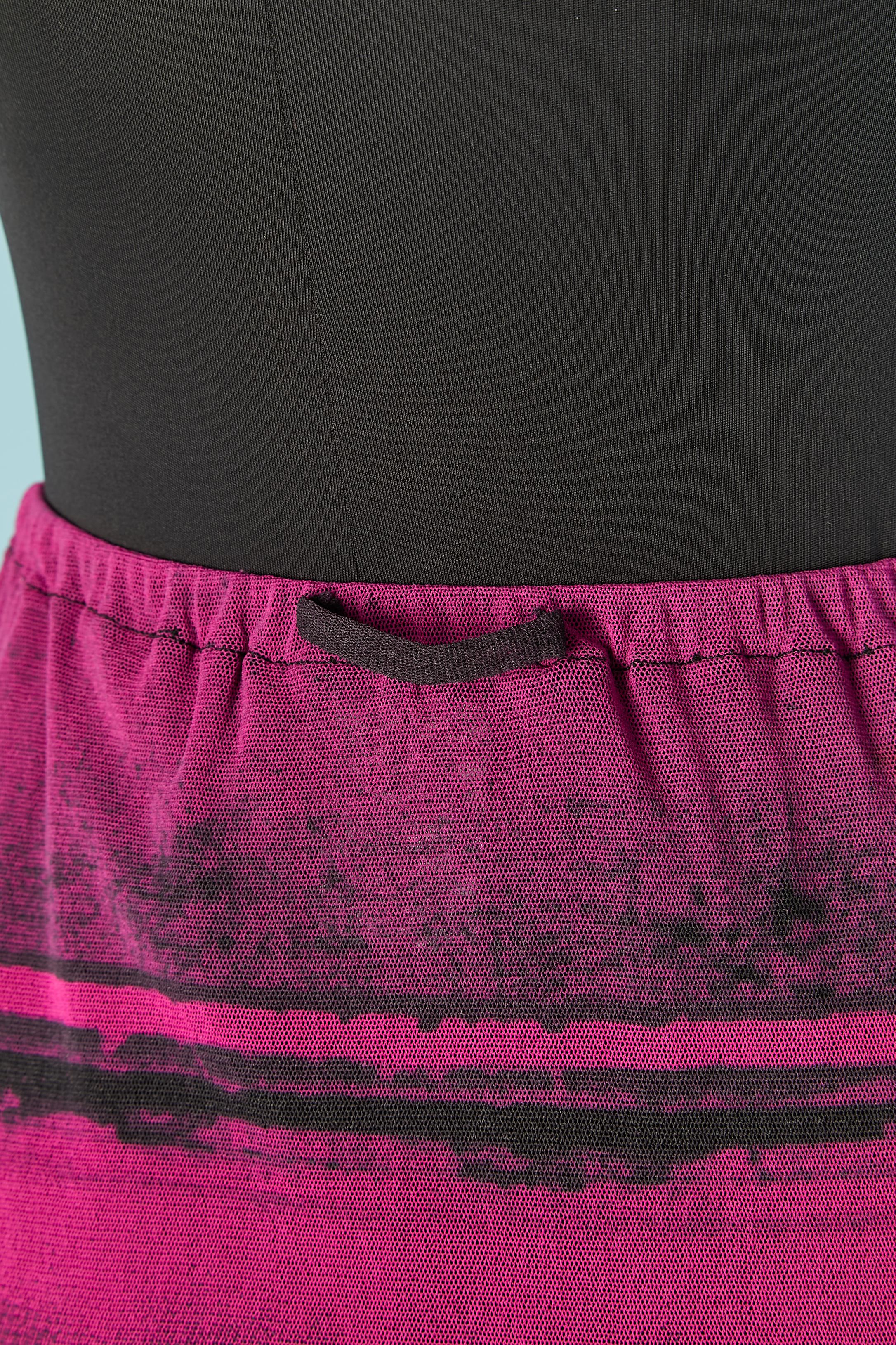 Gonna in tulle elasticizzato stampato JEAN-PAUL GAULTIER Maille in vendita 3