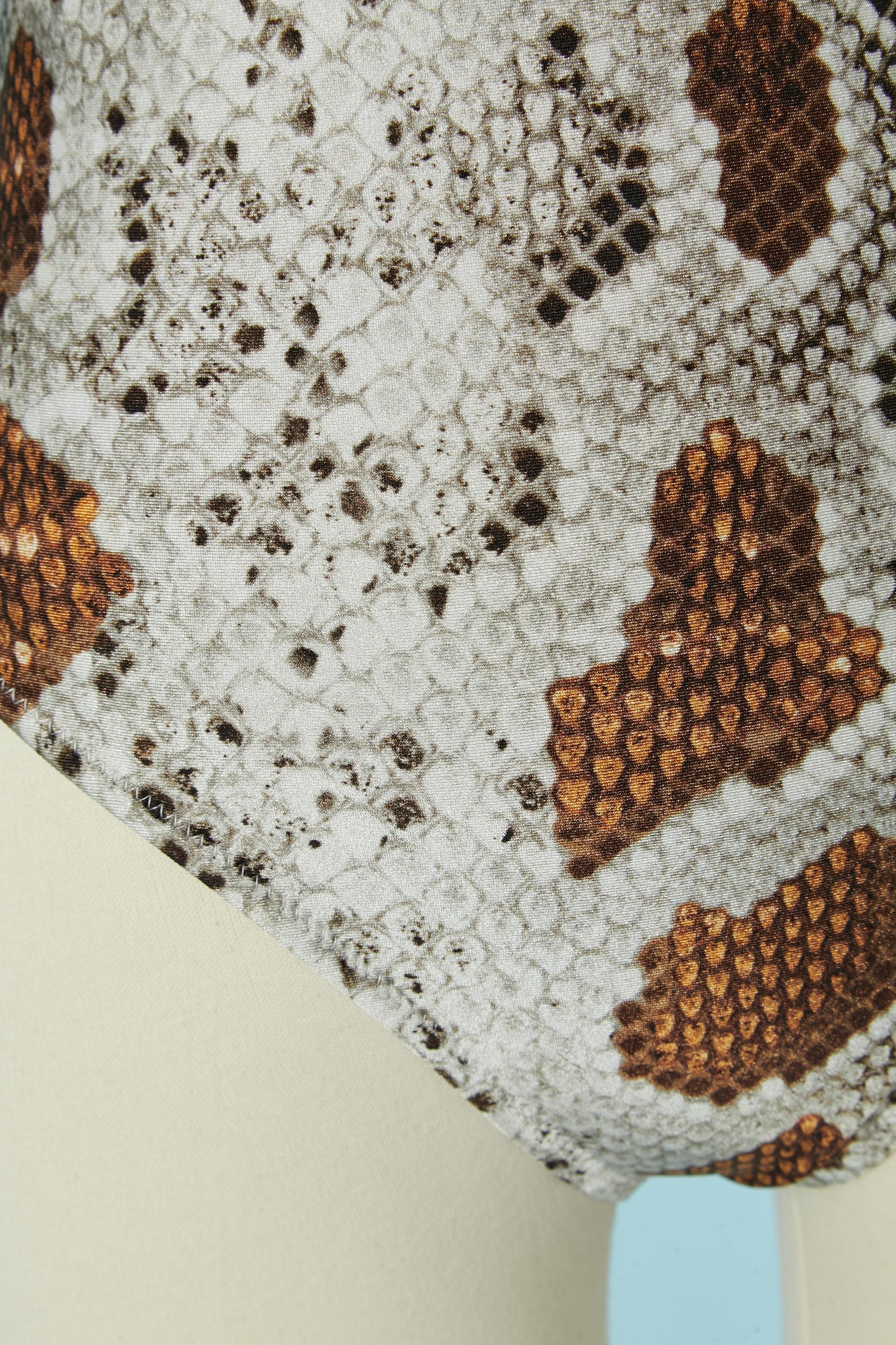 Bedruckte Bademode GALLIANO Neu mit Etikett (Grau) im Angebot