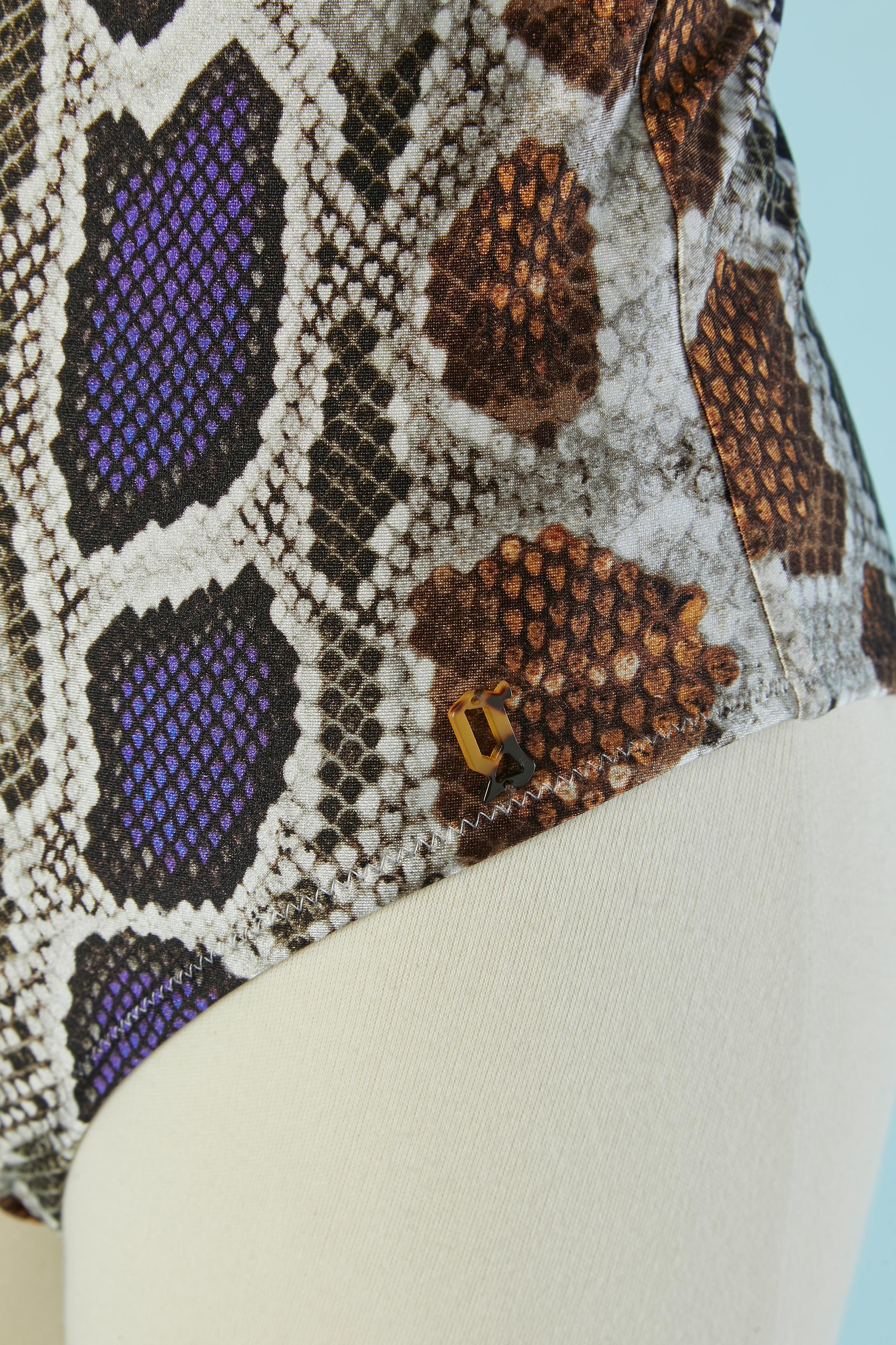 Bedruckte Bademode GALLIANO Neu mit Etikett im Zustand „Neu“ im Angebot in Saint-Ouen-Sur-Seine, FR