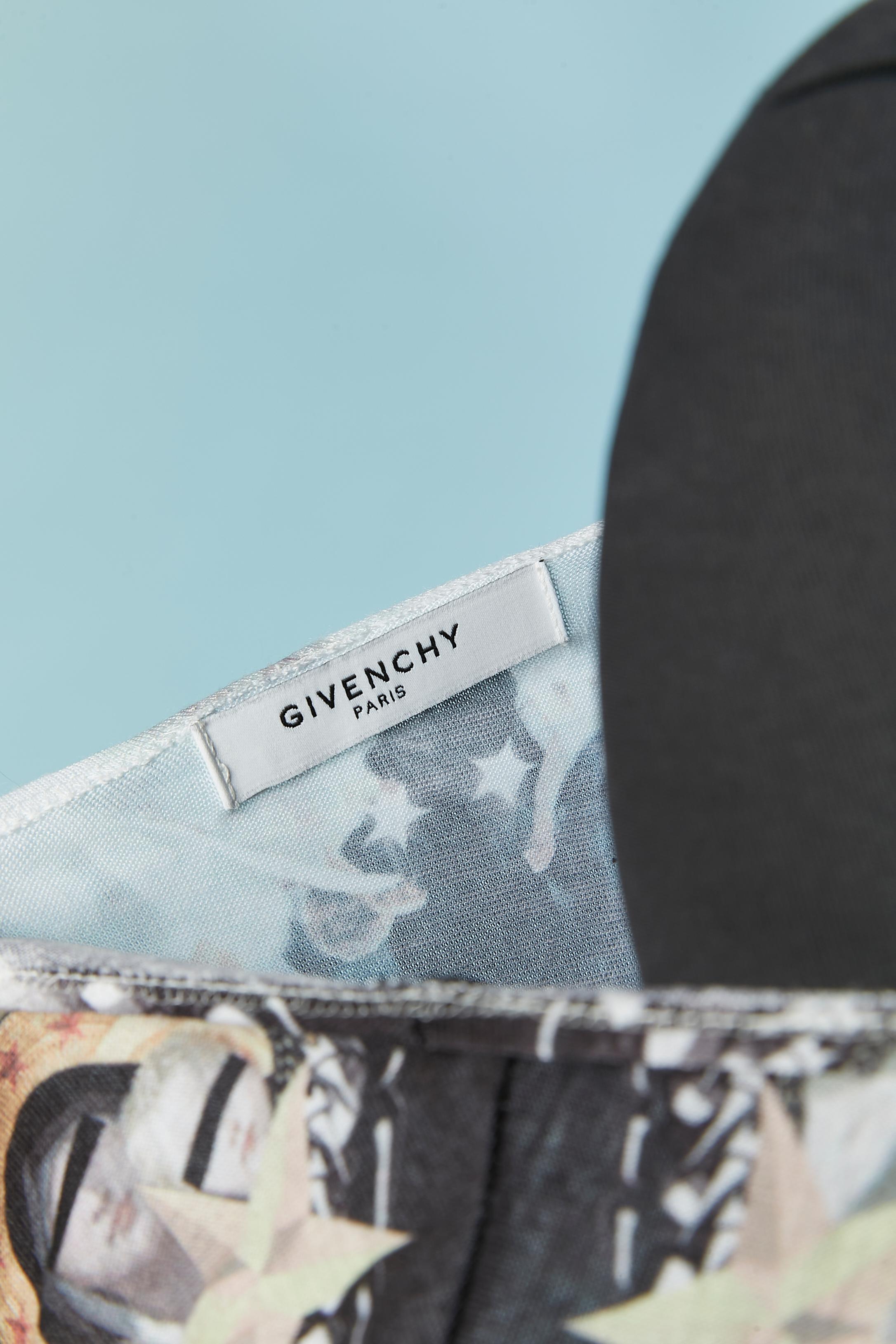 Bedrucktes Tanktop mit schwarzem Rippenrand GIVENCHY von Riccardo Tisci im Angebot 2
