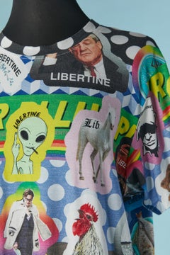 Printed tee-shirt in cotton jersey LIBERTINE