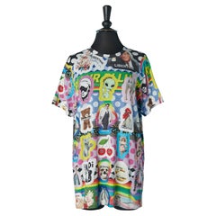 Printed tee-shirt in cotton jersey LIBERTINE