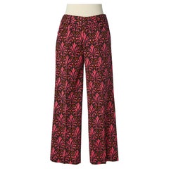 Printed thin wool trouser Miu Miu