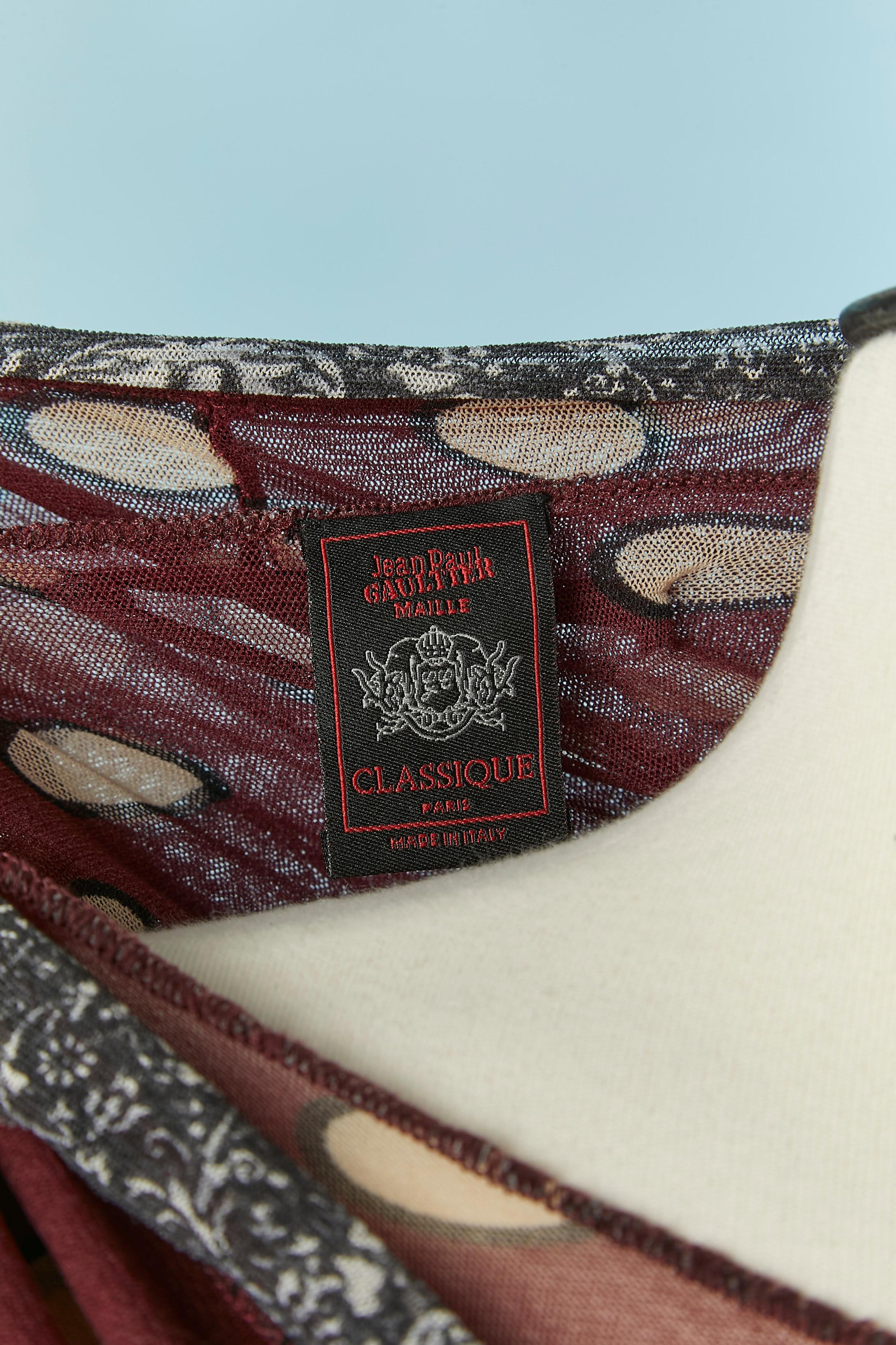 Impreso  Conjunto de camiseta y top de tul JEAN-PAUL GAULTIER CLASSIQUE en venta 2