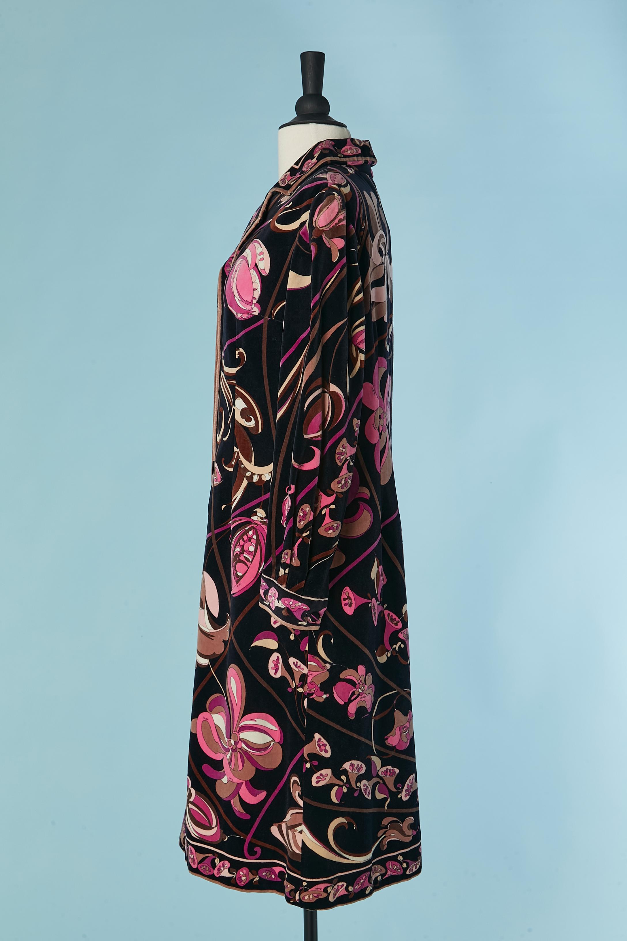 Printed velvet dress EMILIO PUCCI For Sale 1