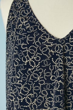 Printed velvet lycra cocktail dress CHANEL