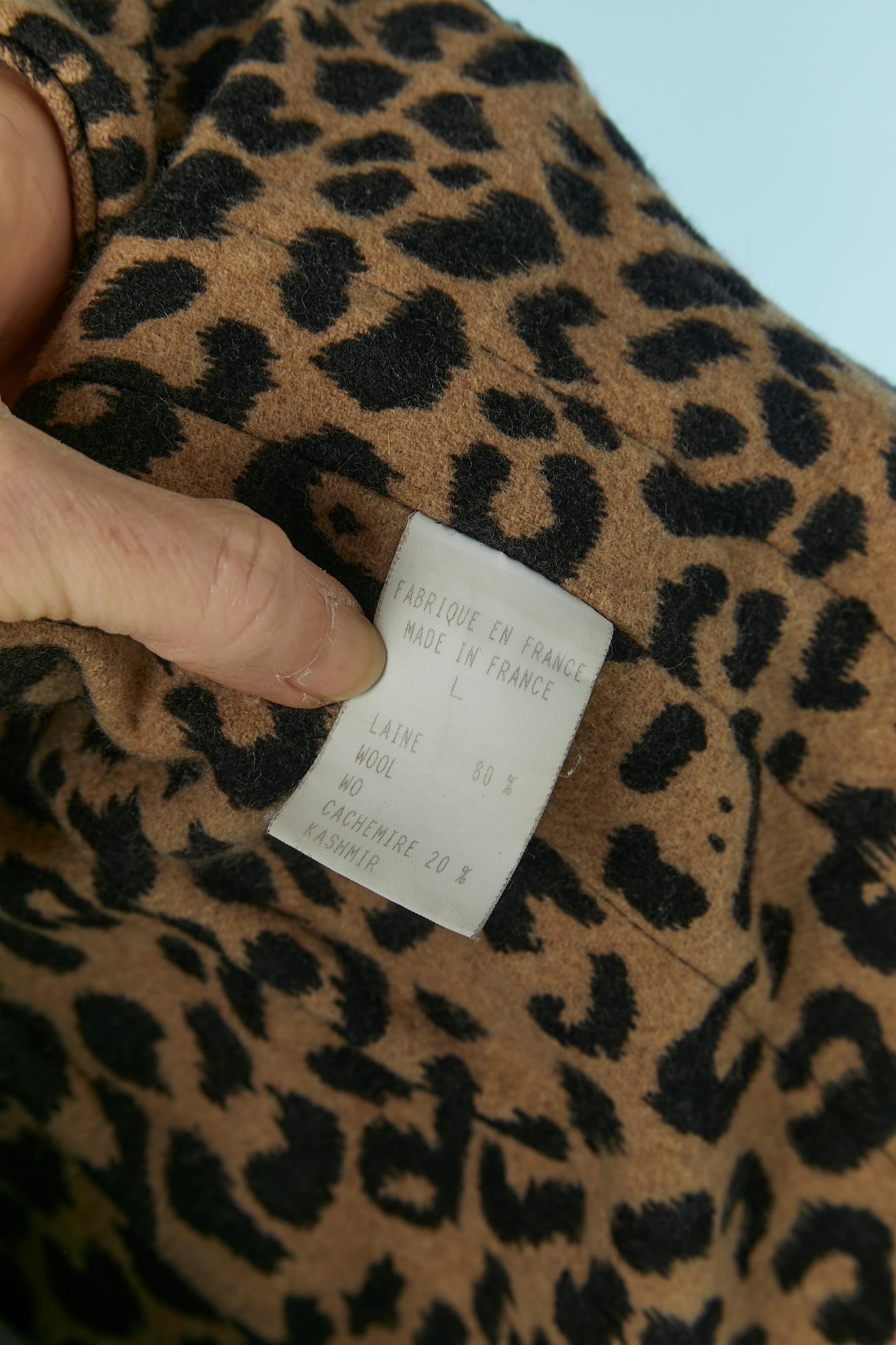 Printed vest with zip closure and pocket front and back  Sonia Rykiel Circa 1980 For Sale 4