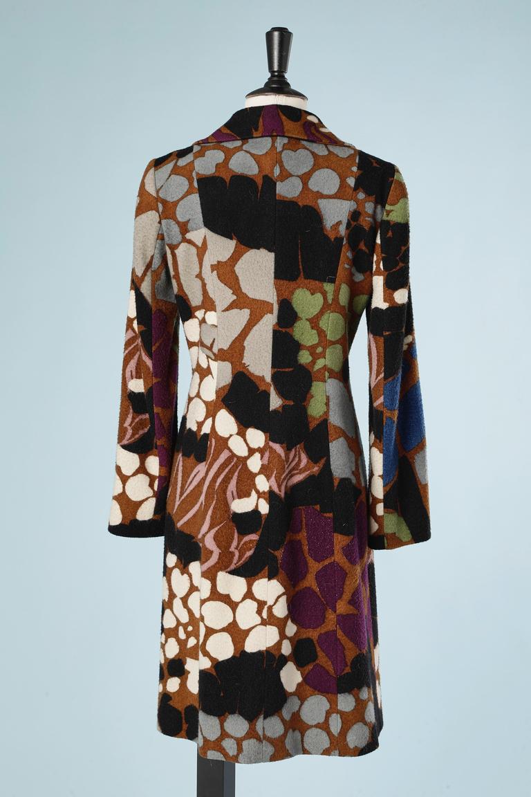 Women's Printed wool single breasted coat M Missoni  For Sale