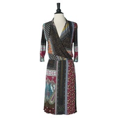 Printed wrap dress ETRO