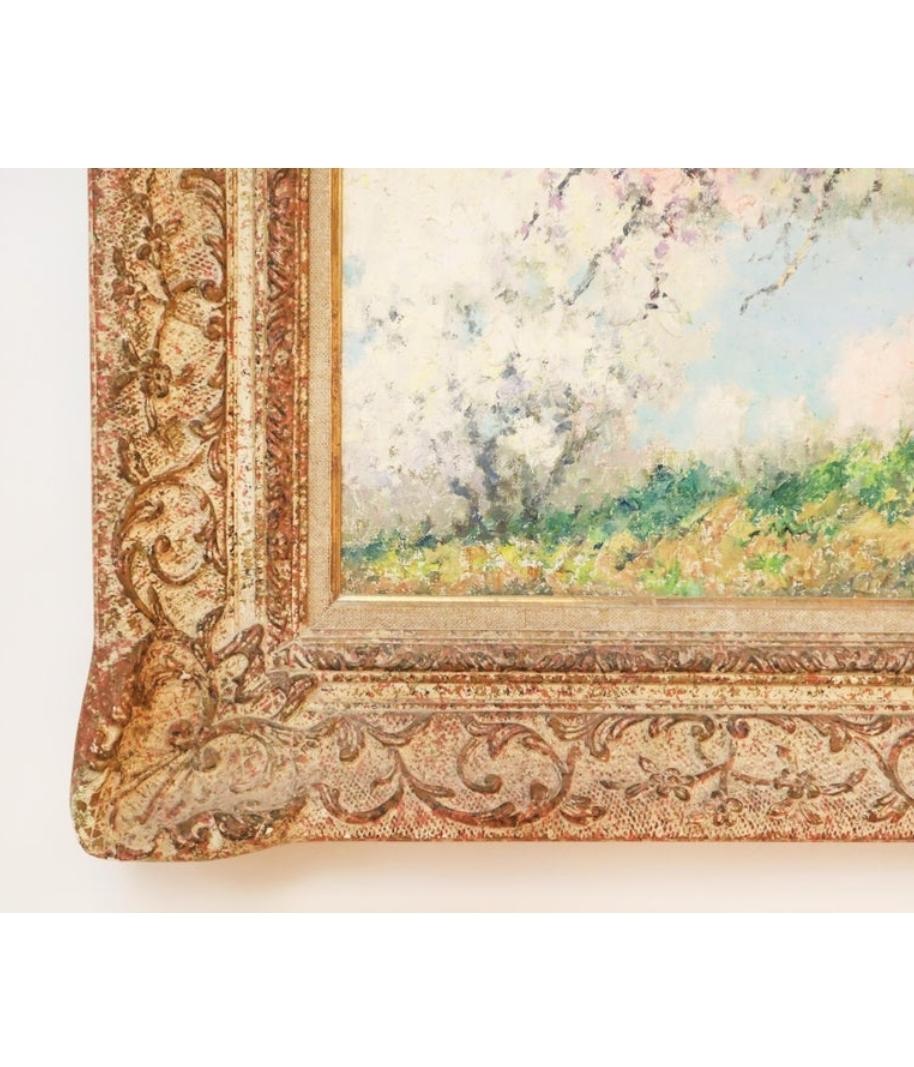Printemps, Raymond Thibesart, Post-Impressionistic Oil Painting, 20th Century In Good Condition In Lantau, HK
