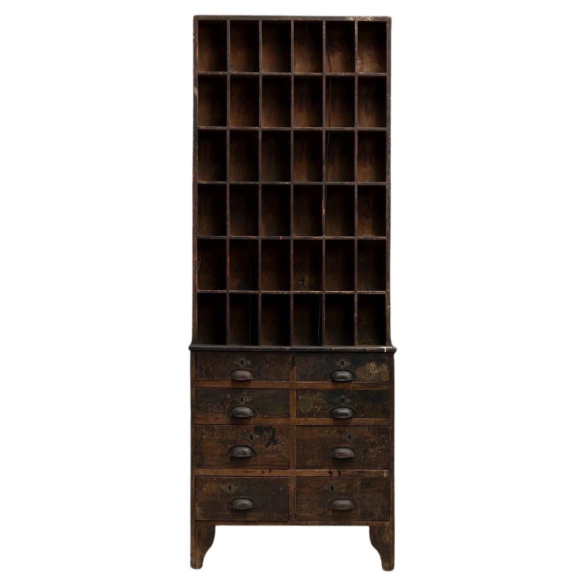 Printers Cabinet, France circa 1890 For Sale