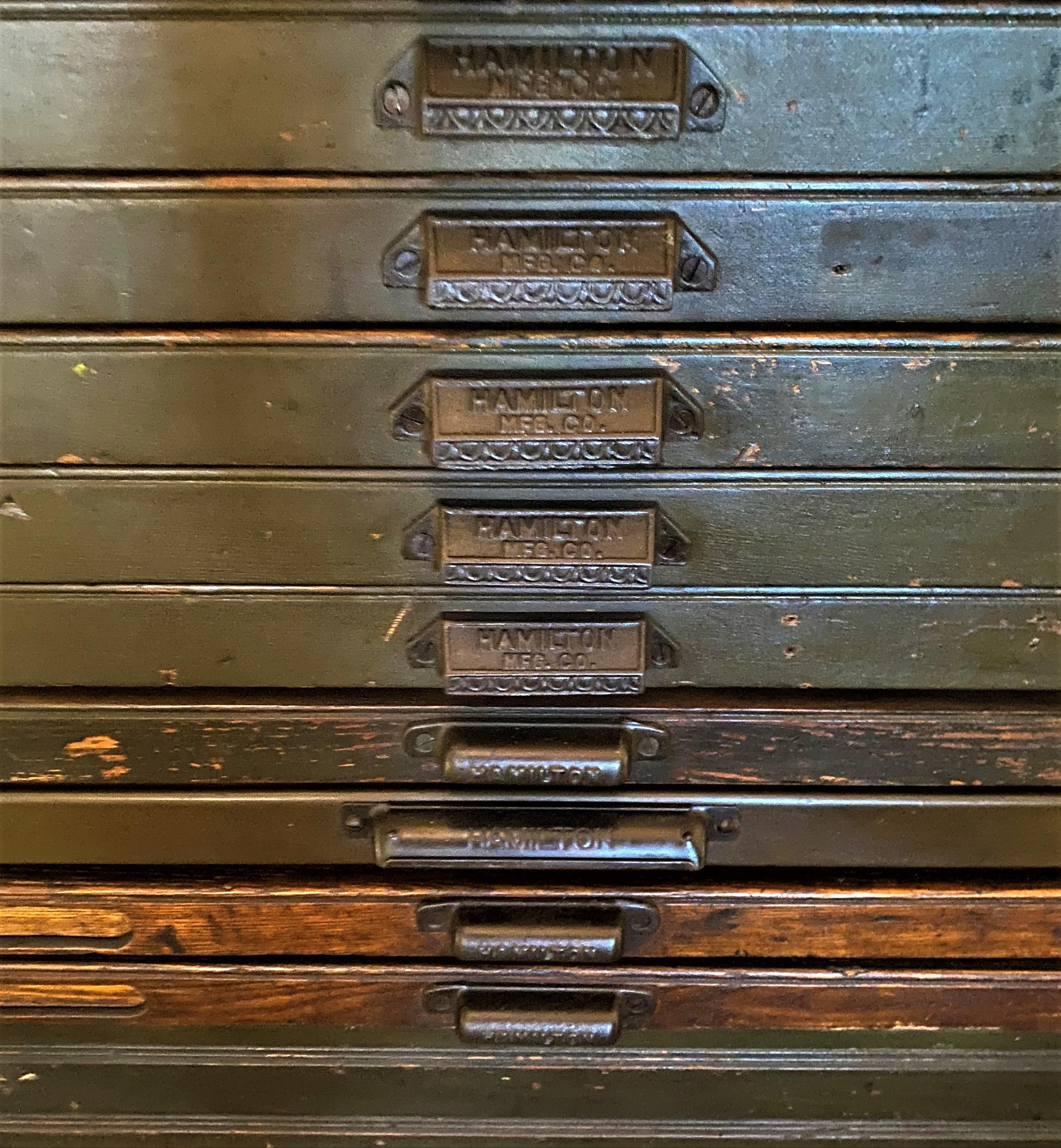 Steel Printer's Typeset Cabinet
