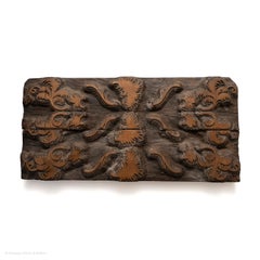 Printing Block Wallpaper Complete Pattern Stylised Leaves