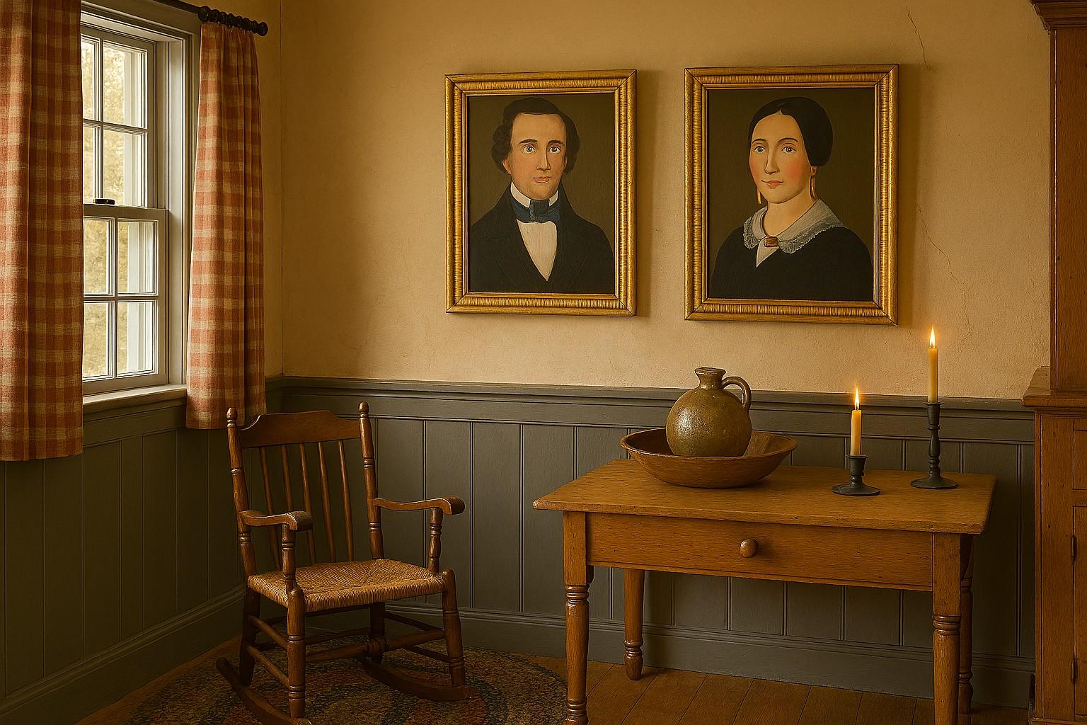 Un gentleman et une lady - Artisanat Painting par Prior-Hamblen School