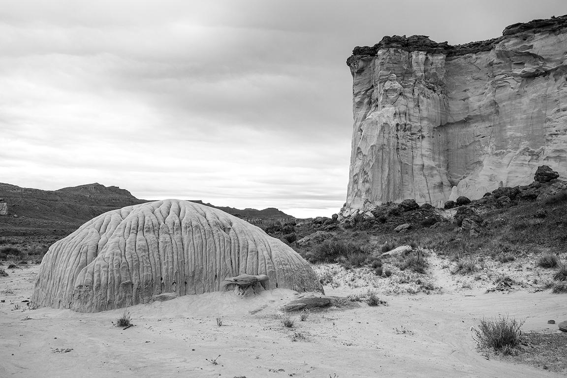 Priscilla Rattazzi Black and White Photograph - Sandstone Knoll, Wahweap