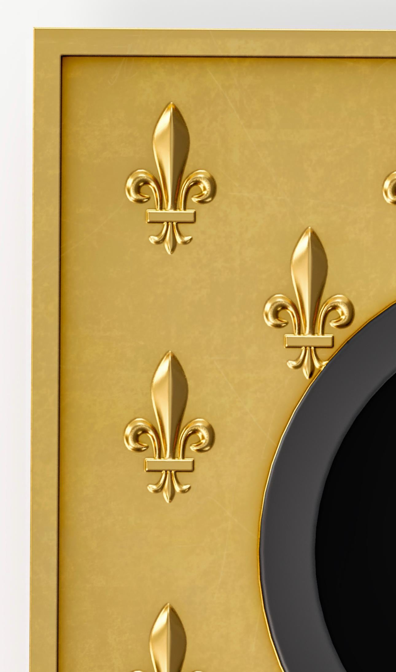 Louis XIV Brass socket outlet Fleur de Lys Versailles Collection US/UK/EU Jérôme Bugara  For Sale