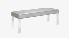 Prism Bench in Sharkskin Motif Leather by Montage