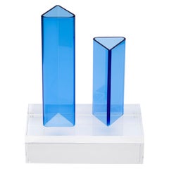 Prism Contemporary Transparent Vase in Acrylic