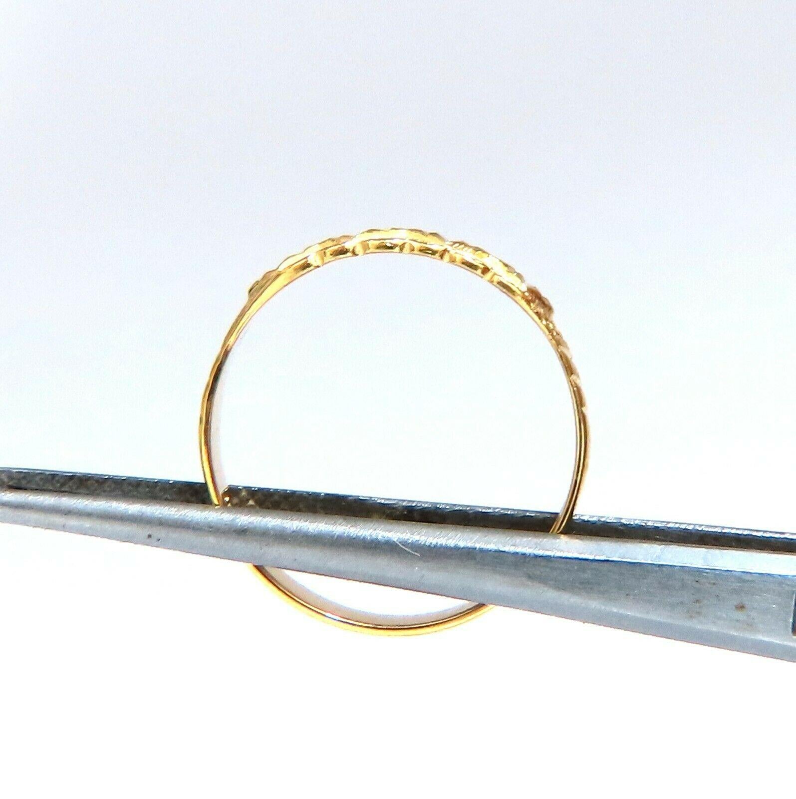 Prism Inlay Gold Band 18kt In New Condition For Sale In New York, NY