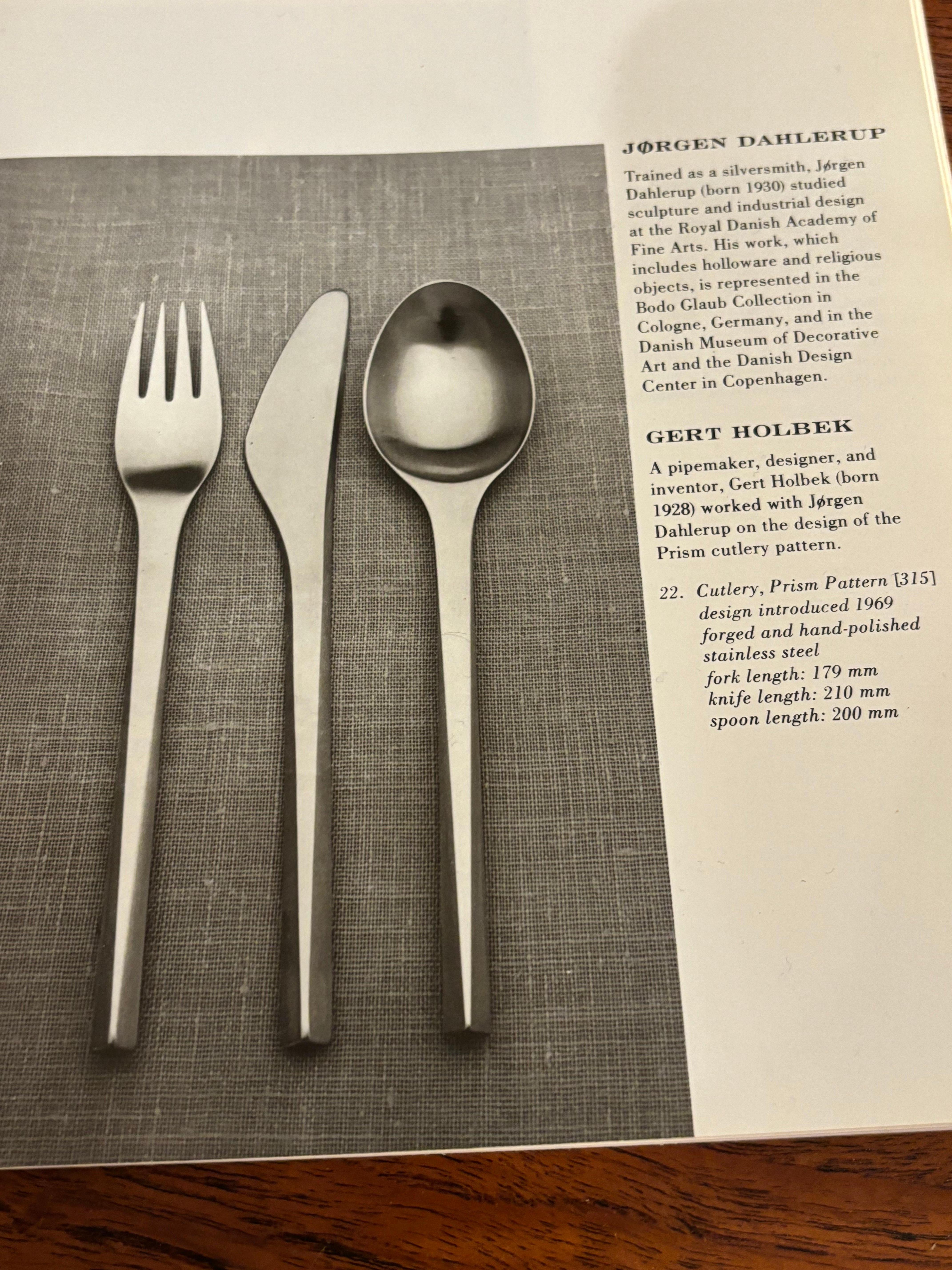 Prism Stainless Flatware Set for Georg Jensen 57 piece 1