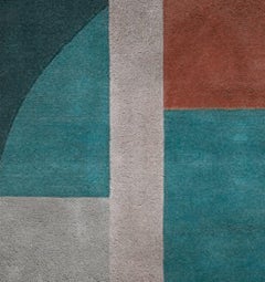 Prisma II Multicolor Area Rug in Hand-Tufted Wool & Botanical Silk