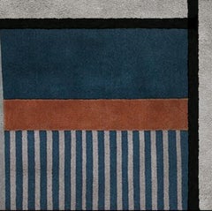 Prisma I Colorblock Area Rug in Hand-Tufted Wool & Botanical Silk