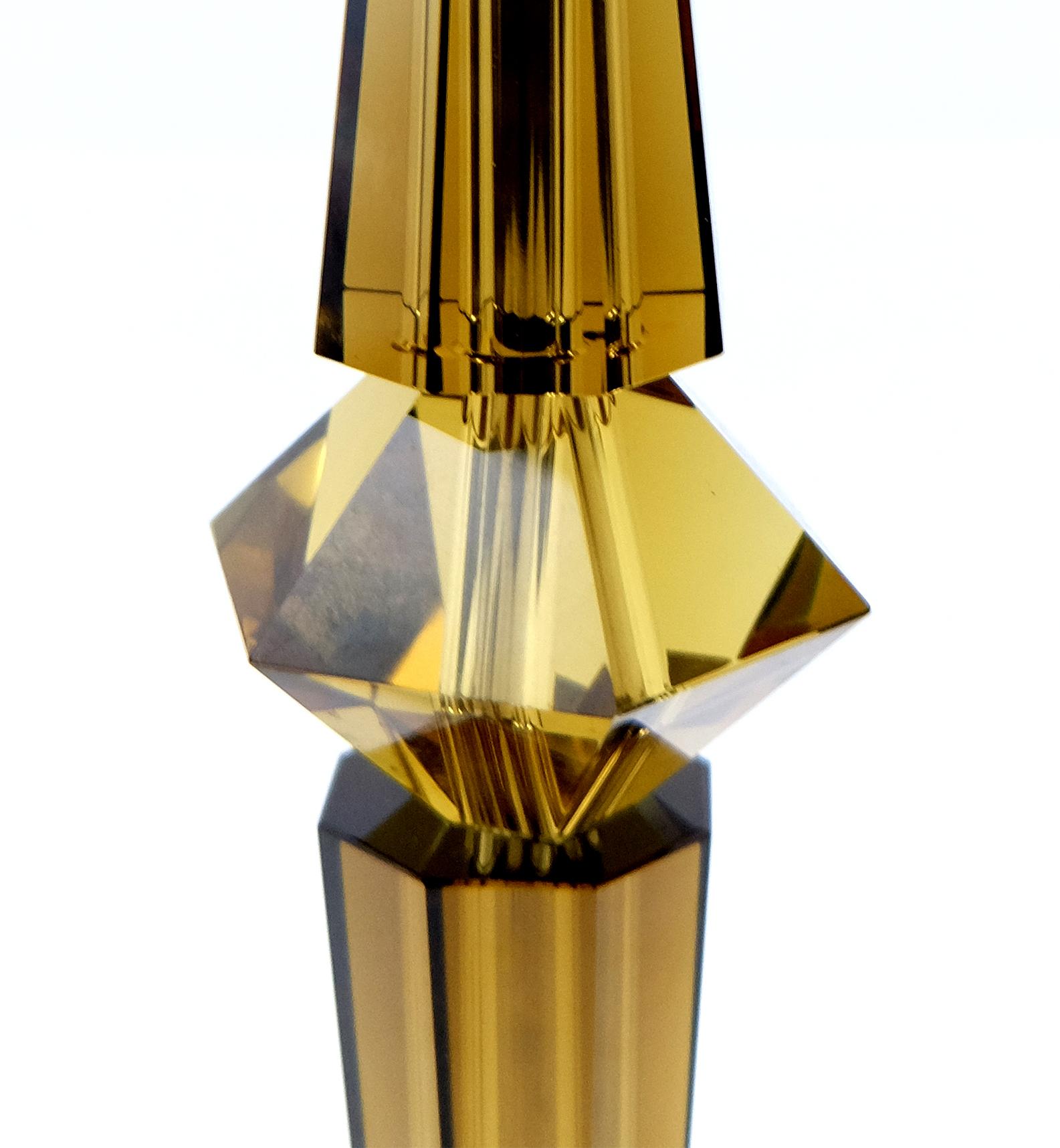 Italian Attilio Amato for Laudarte Srl Prisma Big Table Lamp, Pair Available For Sale