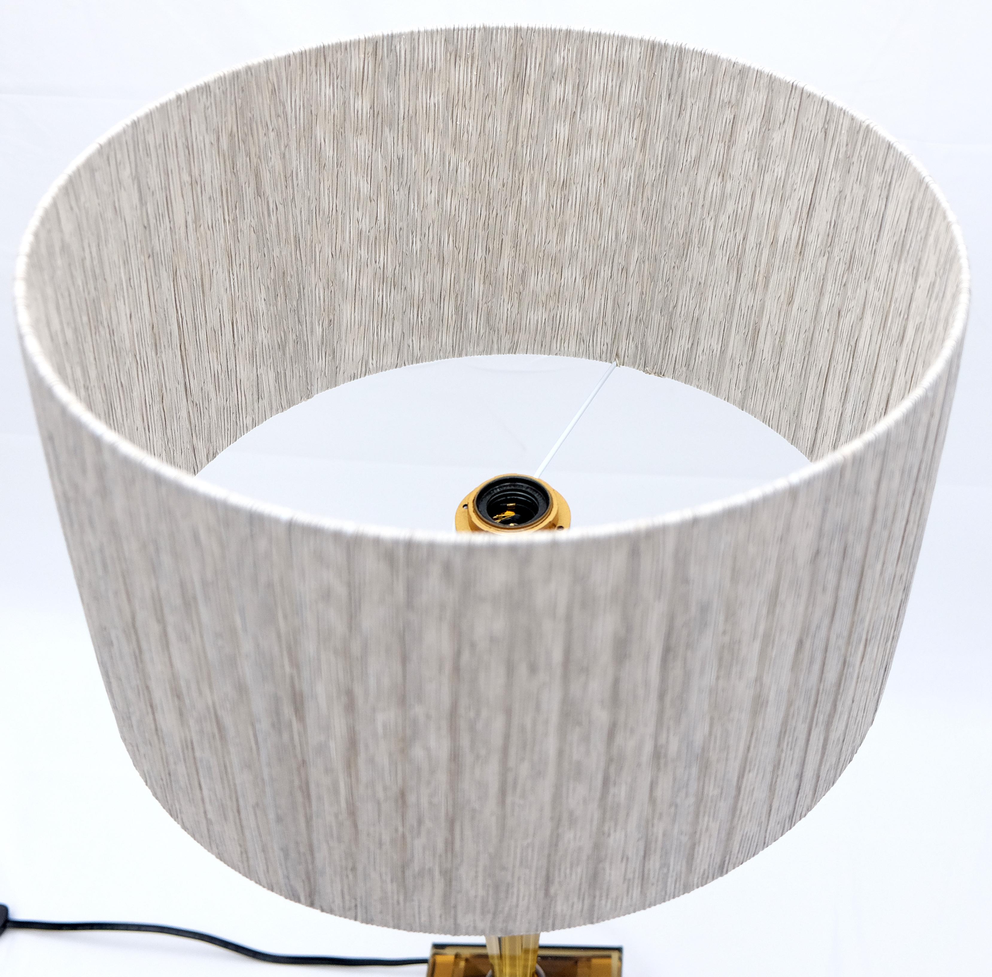 Brass Attilio Amato for Laudarte Srl Prisma Big Table Lamp, Pair Available For Sale