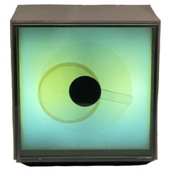 Retro Prisma Clock Designed by Jay Kirsch and James Hamilton, 'Chronoart, 1976'