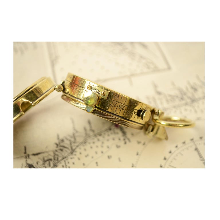 Prismatic Bearing Brass Compass, 1918 at 1stDibs