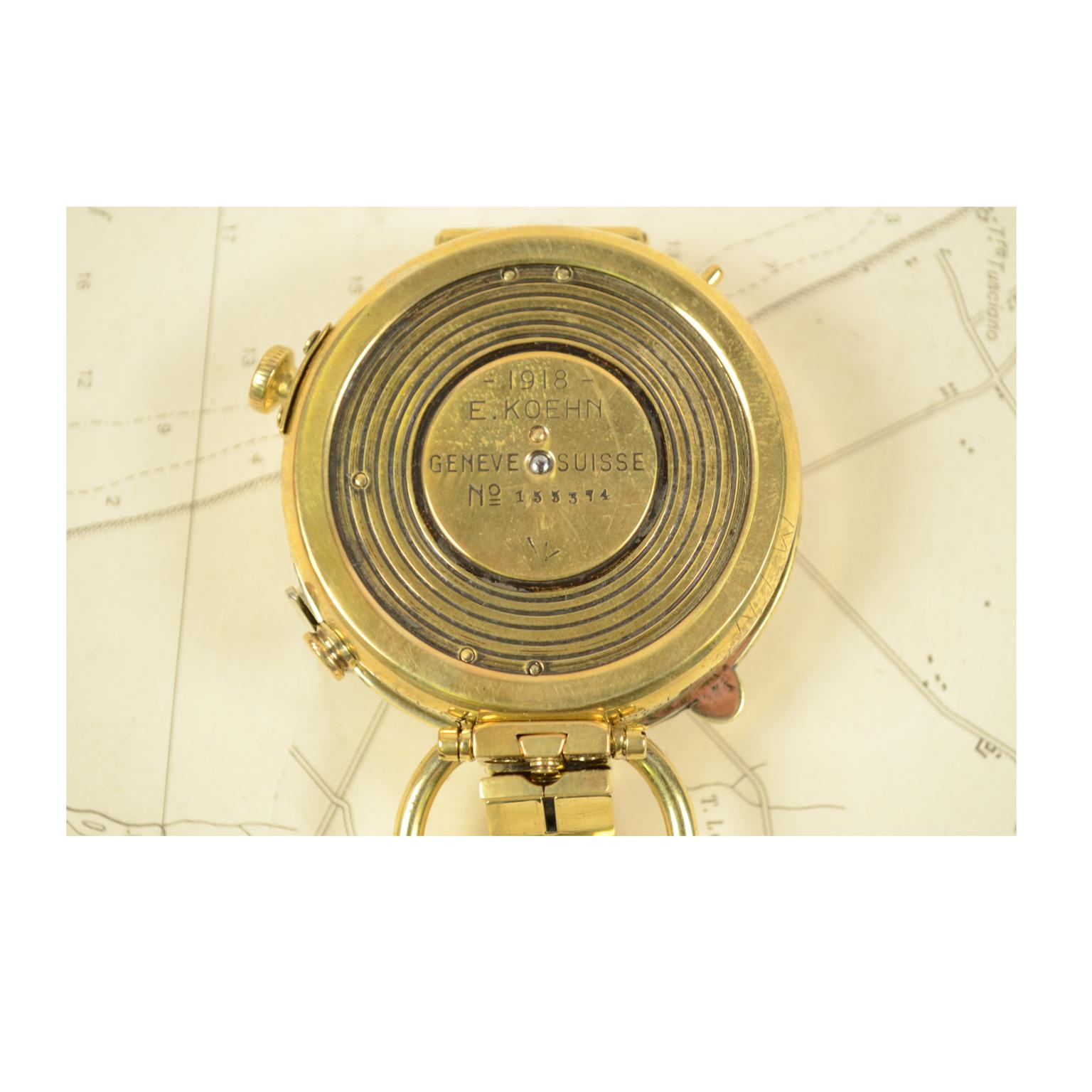 Prismatic Bearing Brass Compass 4