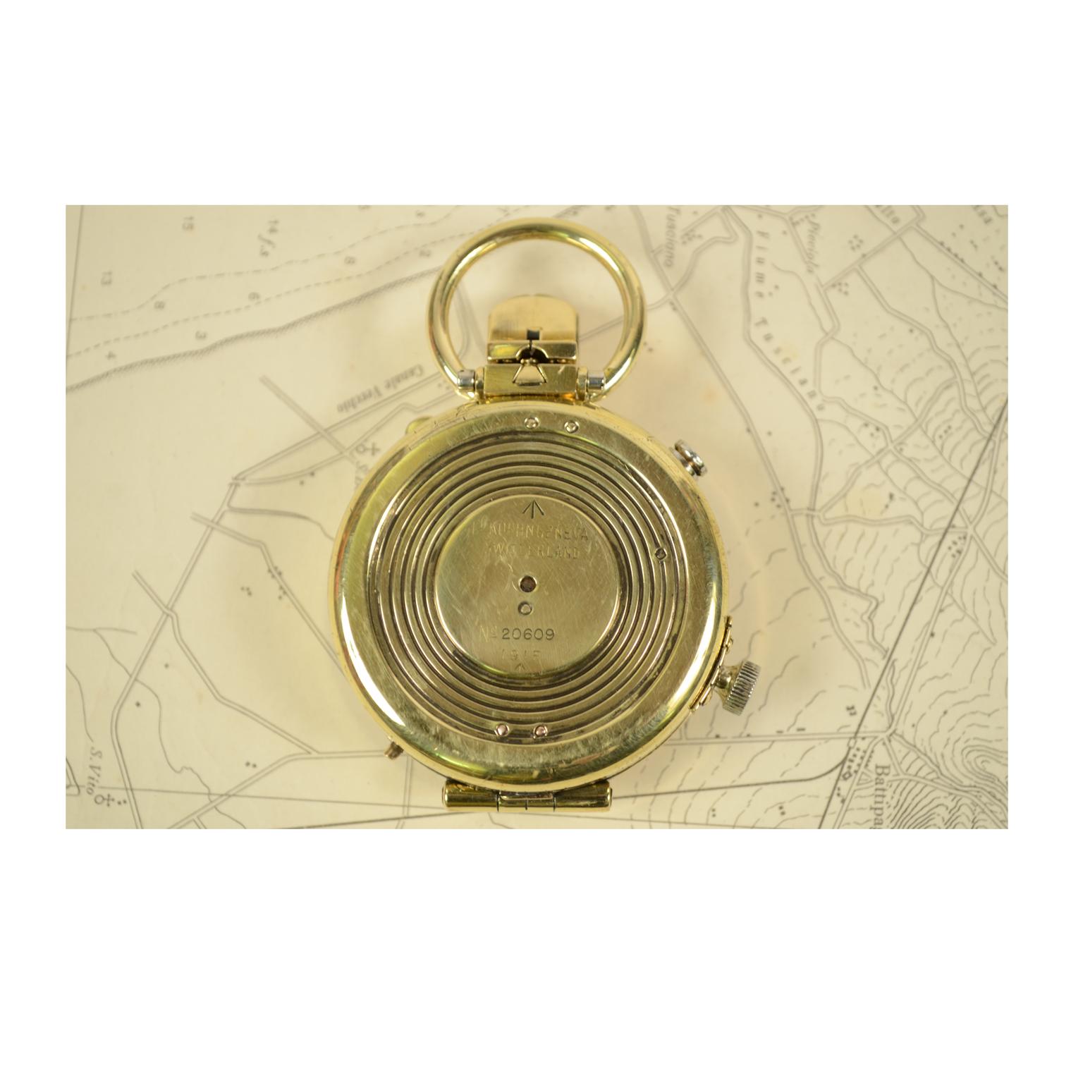 Prismatic Bearing Brass Compass 4