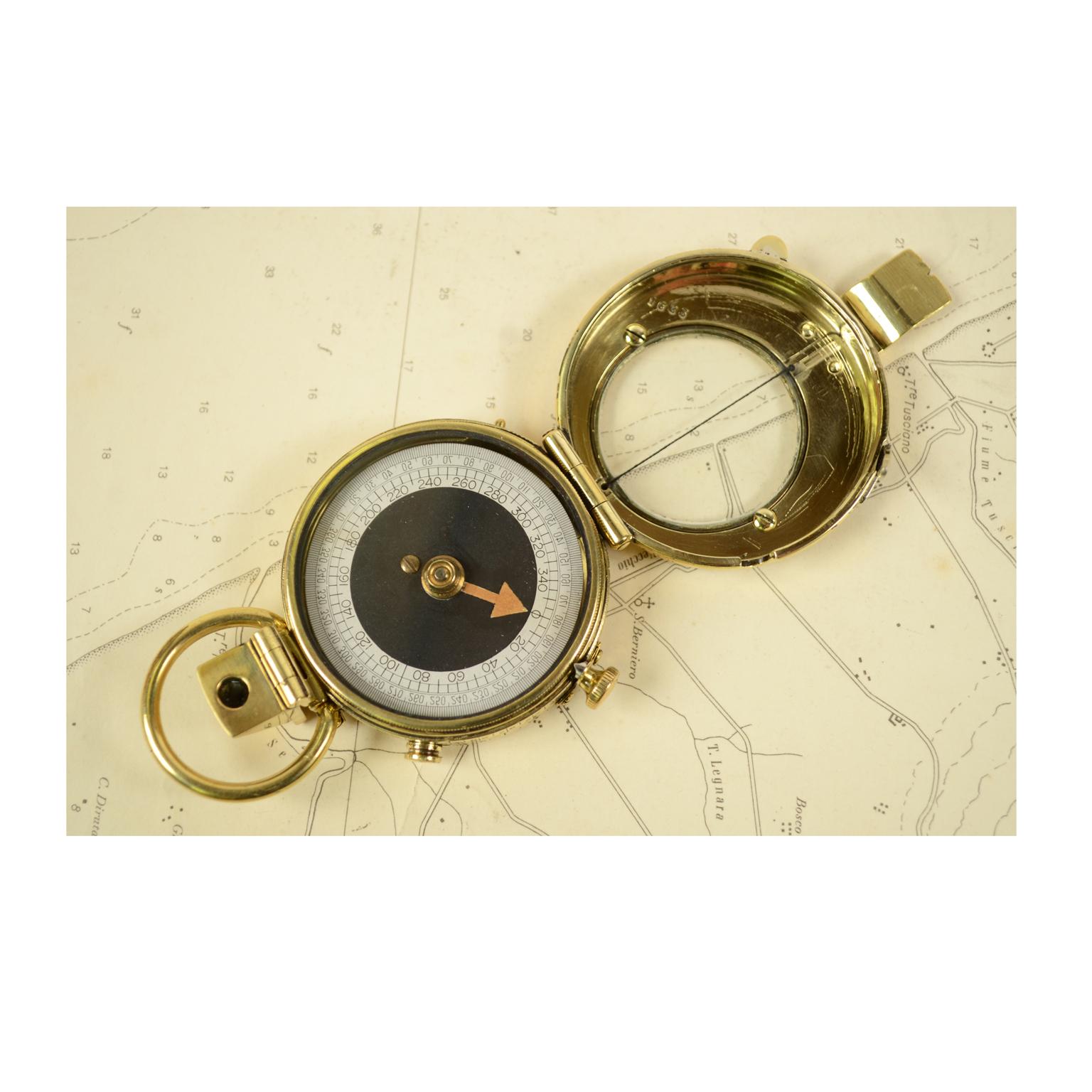 Prismatic Bearing Brass Compass 5