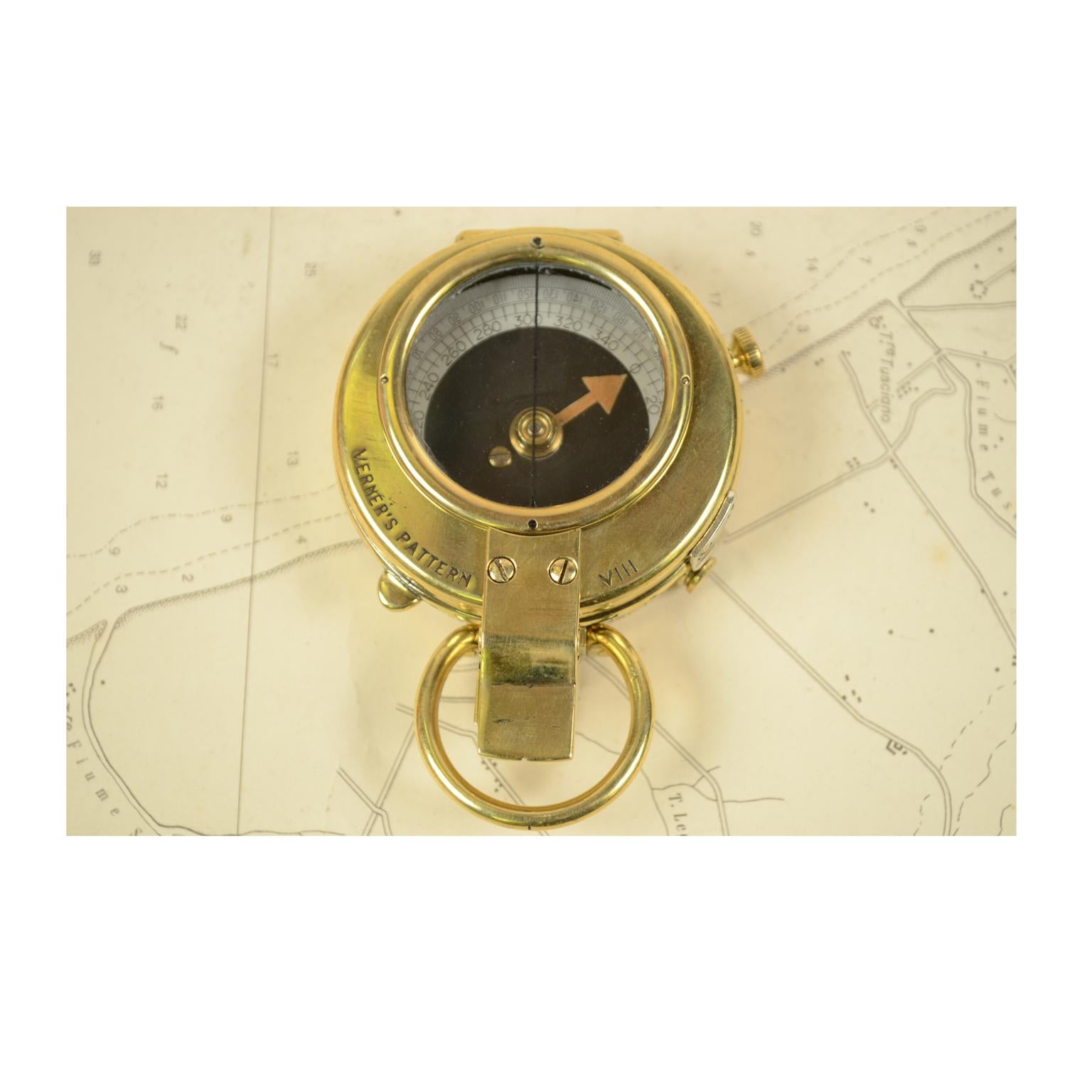 Prismatic Bearing Brass Compass 2
