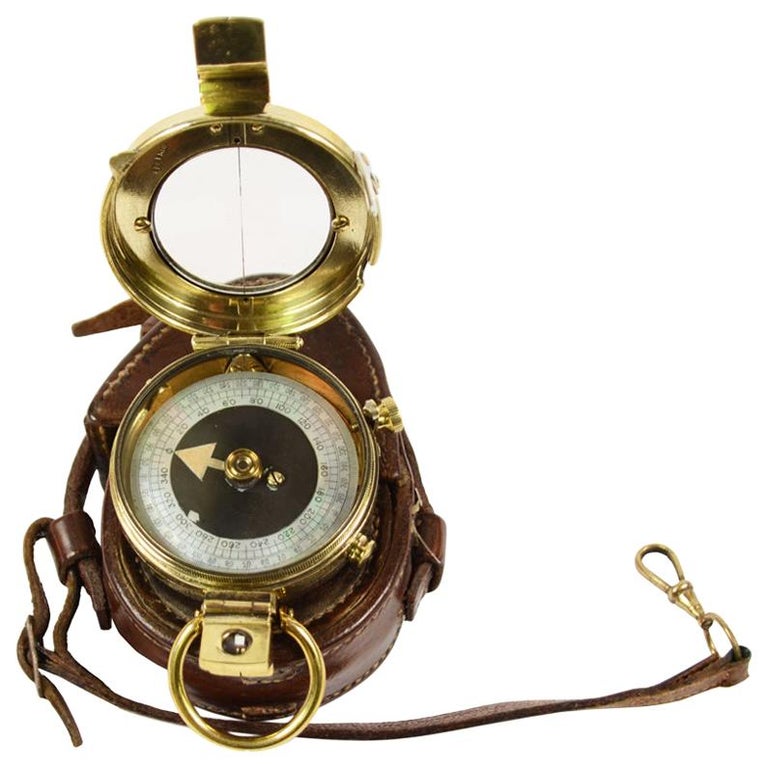 Prismatic Bearing Brass Compass at 1stDibs