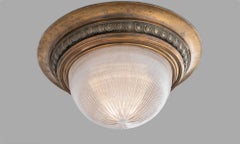 Prismatic Holophane Ceiling Lamp, circa 1920