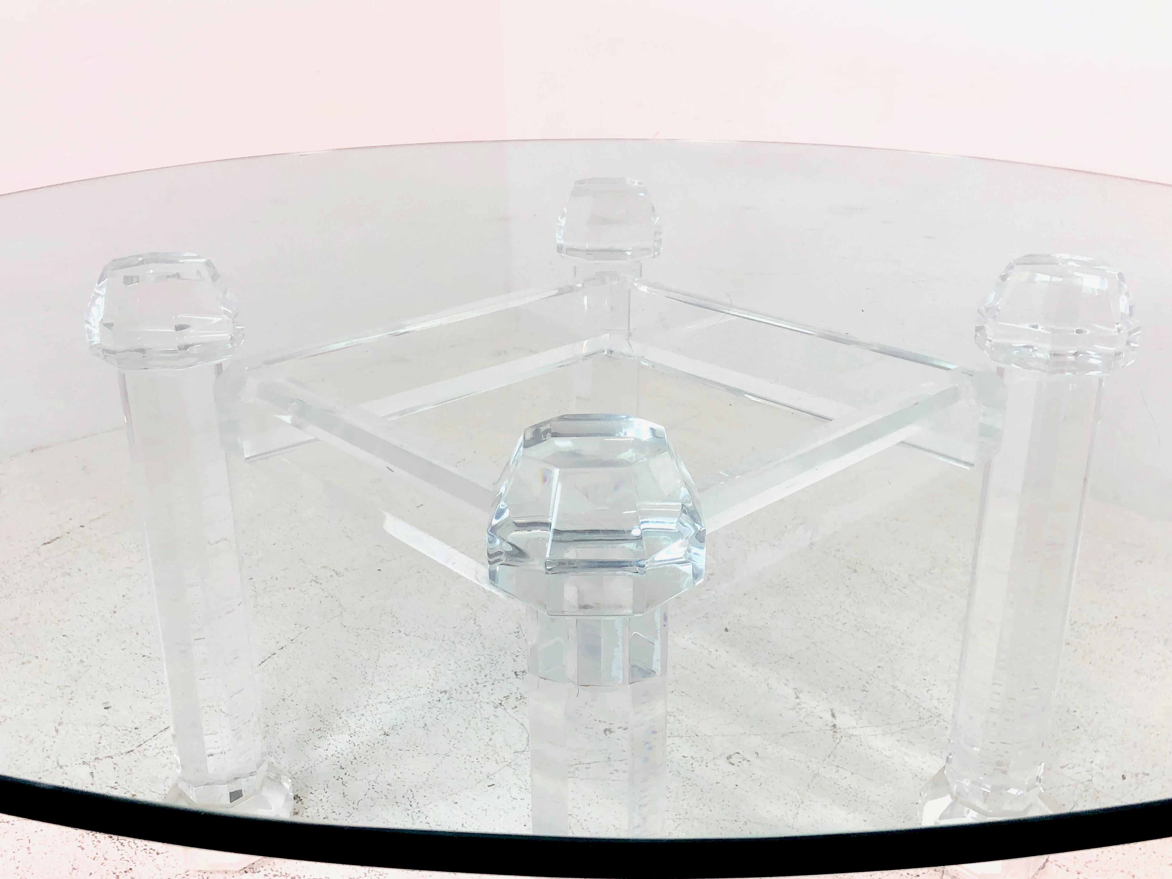Prismatic Lucite Dining Table by Allan Knight 4