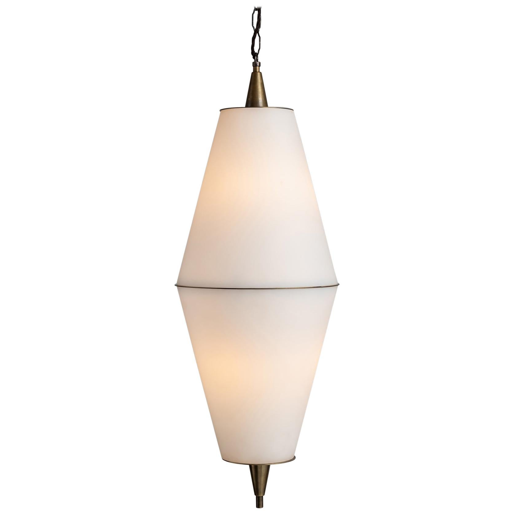 Prismatic Opaline Pendant, Made in Italy