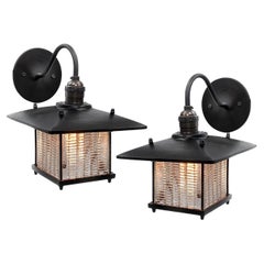 Prismatic Pagoda Sconces, Matching Pair