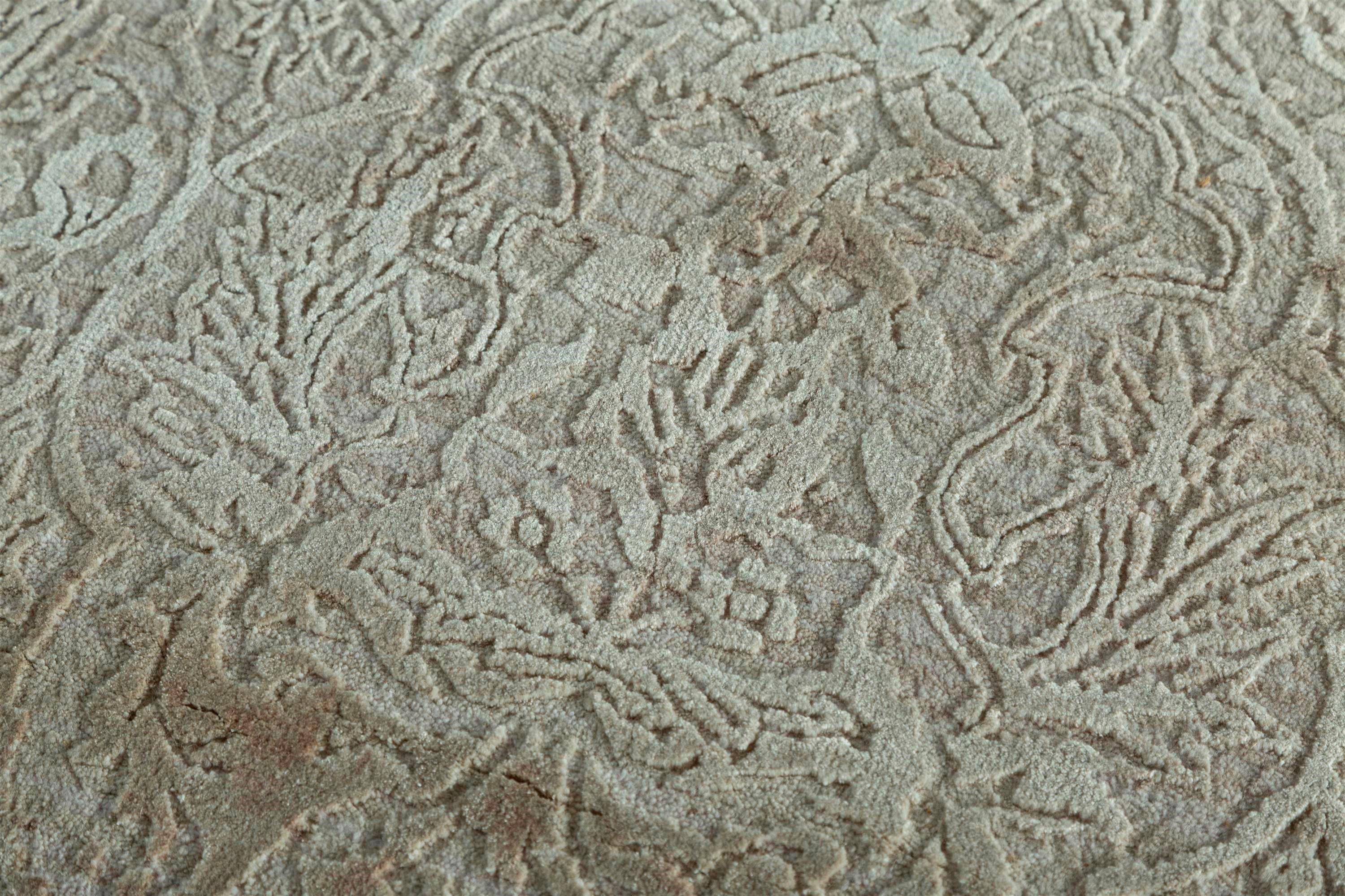 Alfombra Prismática Anudada a Mano Blanco Susurro y Blanco antiguo 300X420 Indio en venta