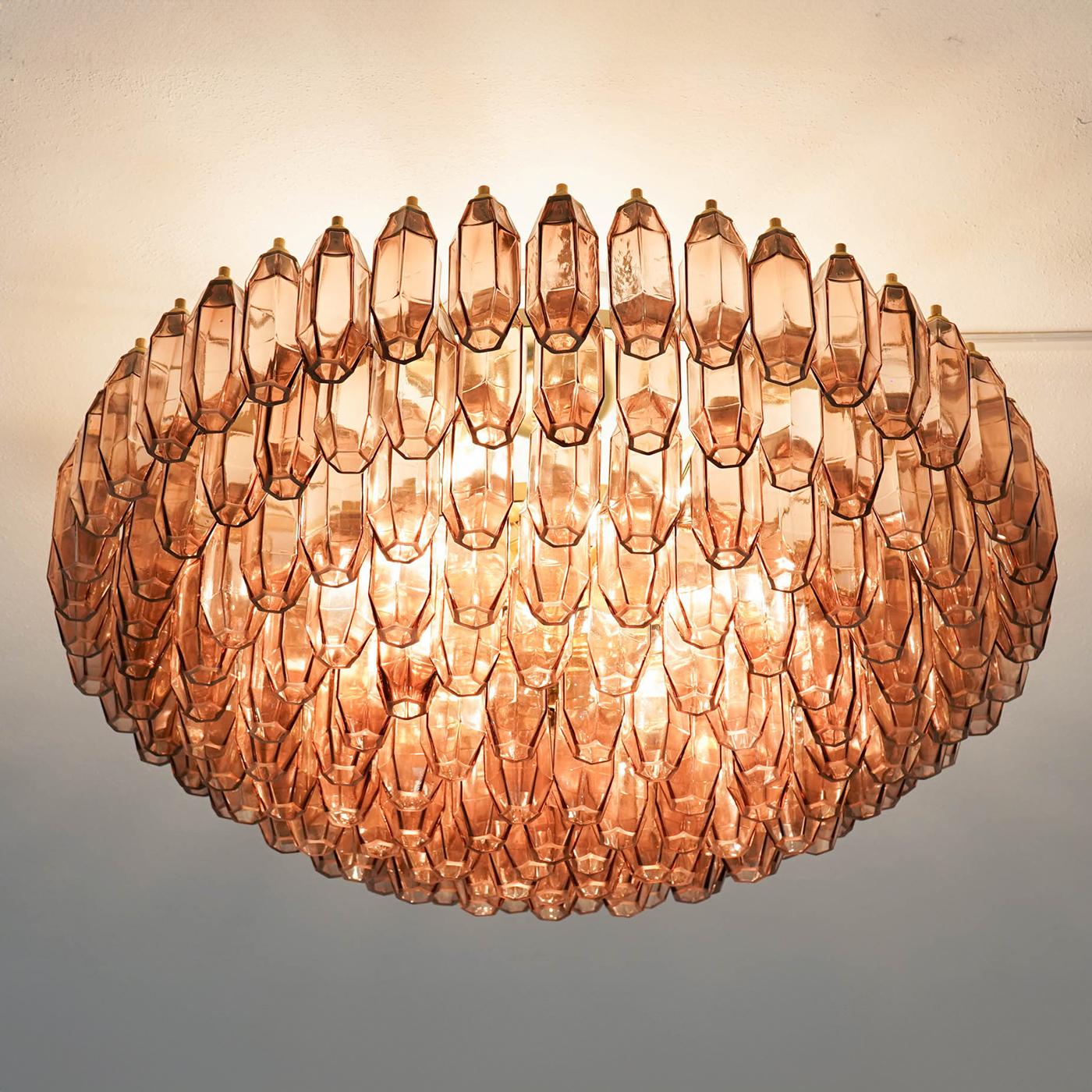 Prismatico Amethyst Glass Chandelier In New Condition For Sale In Milan, IT