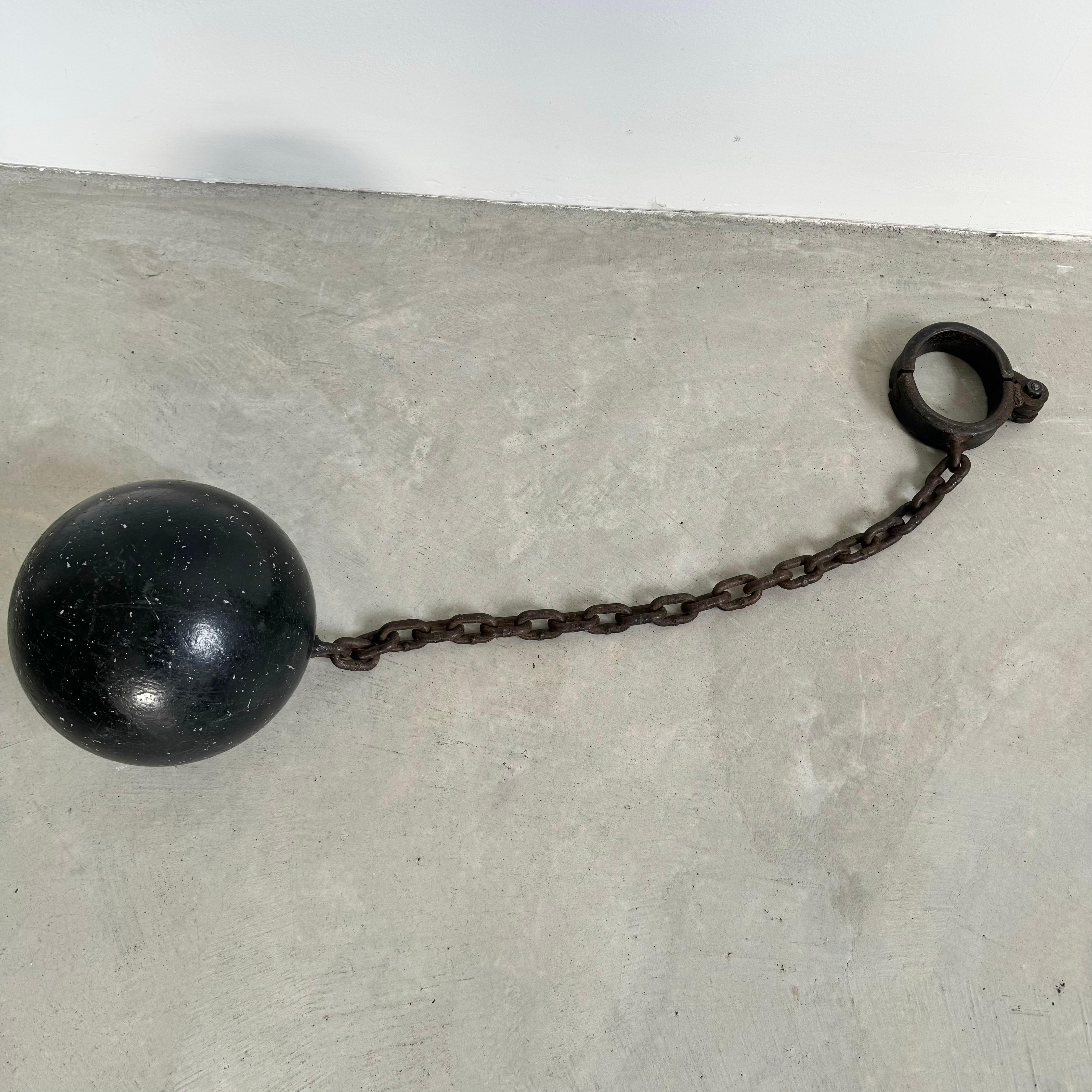 Late 20th Century Prison Ball and Chain, 1940s USA